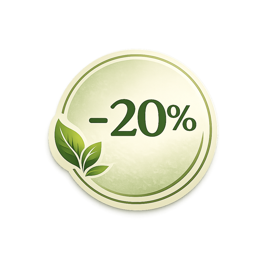 20% de remise dès 150€ d'achat